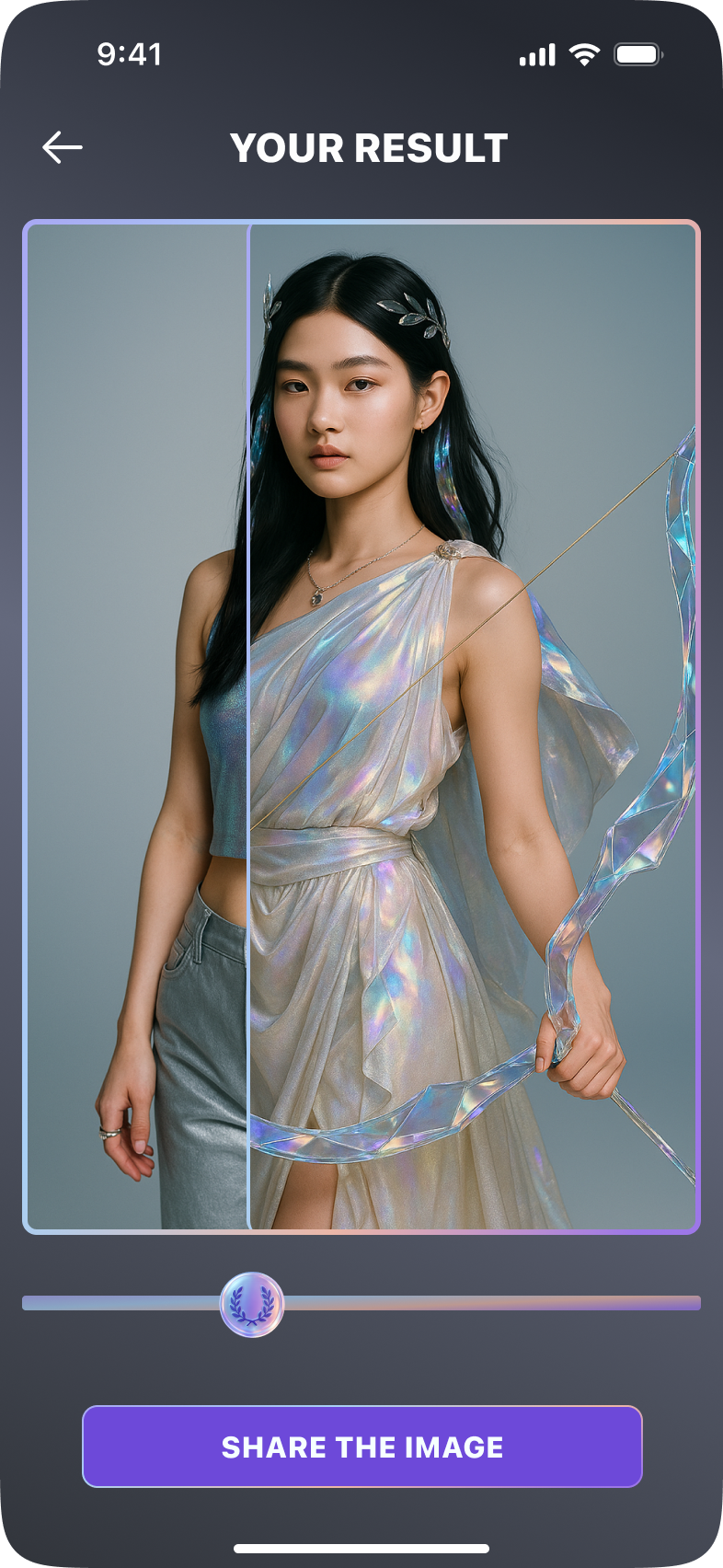 Olympus God AI transformation example 3